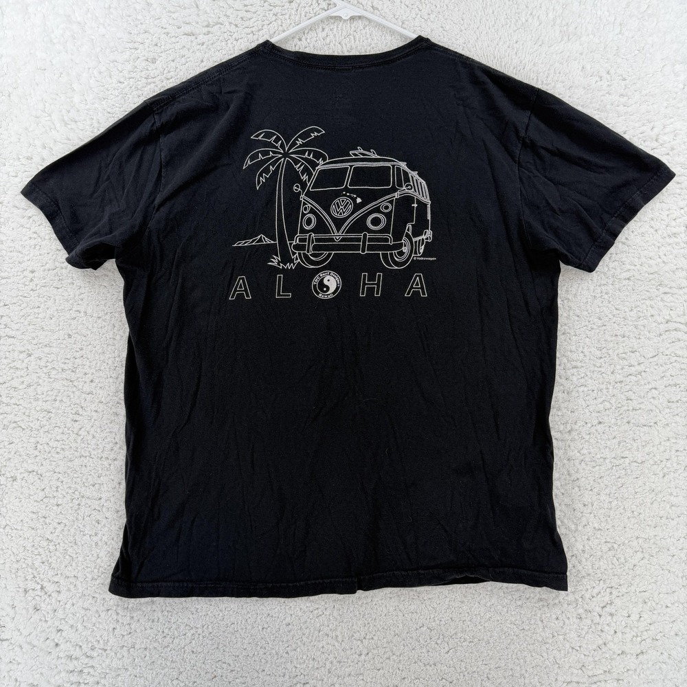 T&C Surf Designs Shirt Mens XL Black Aloha Hawaii VW Van Bus Tee T-Shirt